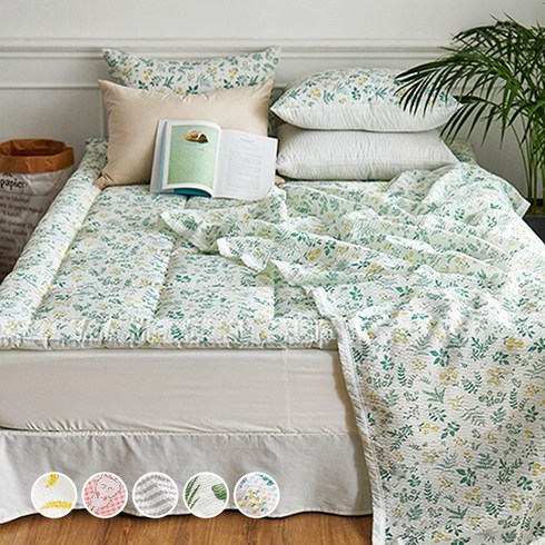 2023년 가성비 최고 여름이불세트 - 쉬즈홈 시어서커 홑이불 토퍼세트