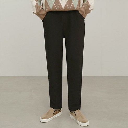 오키진 여성용 너무핫해 융털 밴딩 슬랙스 팬츠