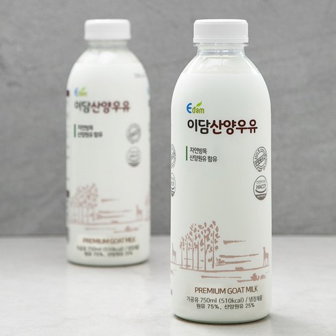 산양유 - 이담 이슬담은 산양우유, 750ml, 2개