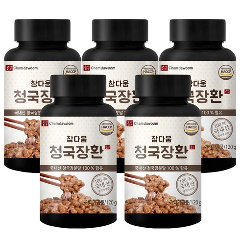 참다움 청국장환, 120g, 5개