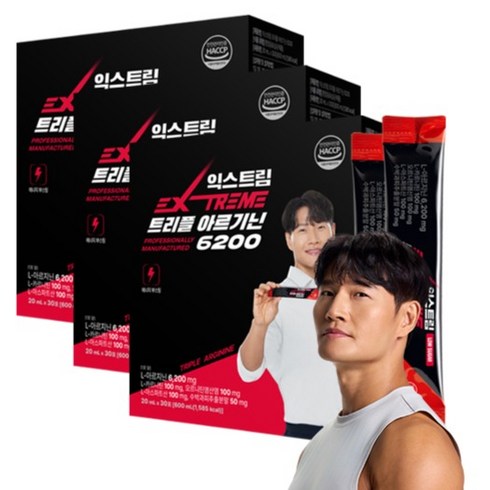 익스트림 트리플 아르기닌 6200, 600ml, 3개