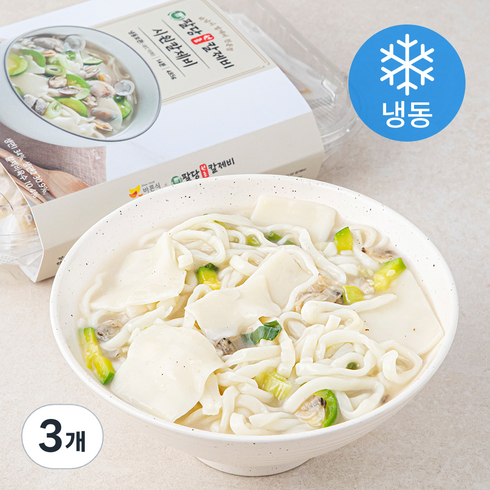 바른식 팔당원조칼제비 시원칼제비 밀키트 (냉동), 485g, 3개