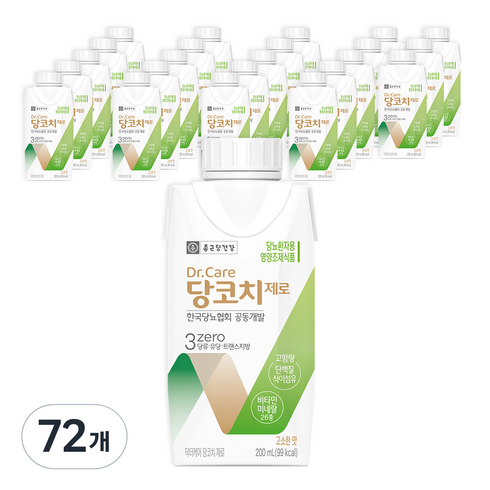 종근당건강 닥터케어 당코치 제로, 200ml, 72개