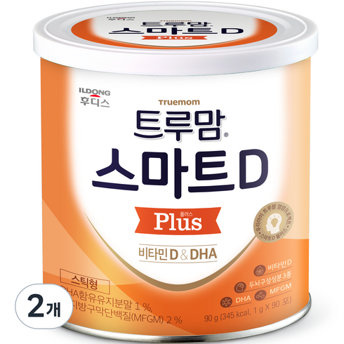 일동후디스 트루맘 스마트D 플러스 비타민D&DHA, 90g, 2개