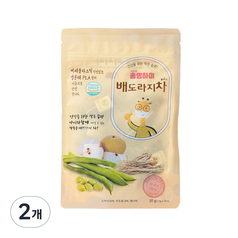 총영하이 - 총영하이 배도라지차 플러스, 혼합맛(배/도라지), 30g, 2개