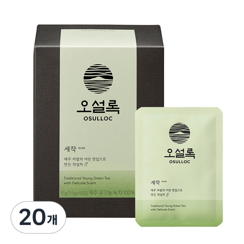 오설록 세작 피라미드 녹차, 1.5g, 10개입, 2개