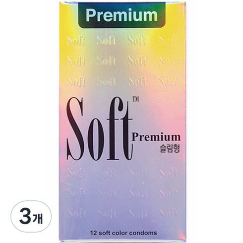 네오메디칼 Soft Premium 슬림형 콘돔 식약처허가 의료기기, 12개입, 3개