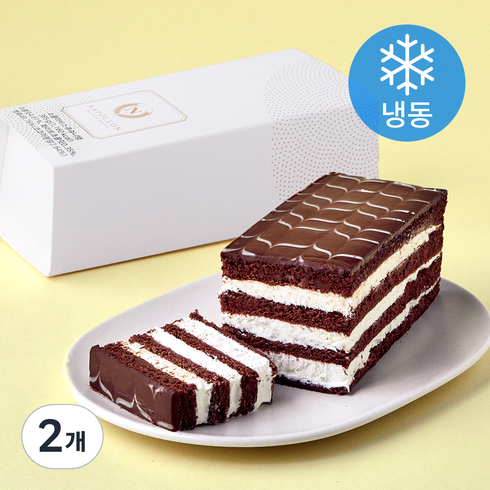 나폴레옹베이커리 쇼콜라비스큐슈니탱 케이크 (냉동), 385g, 2개