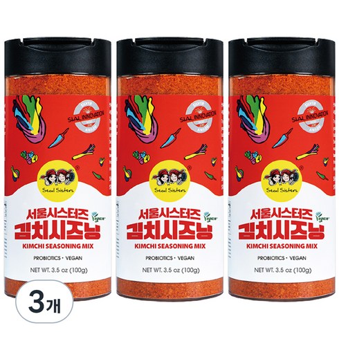 서울시스터즈 김치시즈닝, 100g, 3개