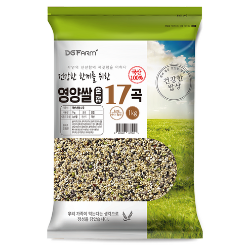 이유식잡곡 - 국산 혼합 17곡, 1kg, 1개