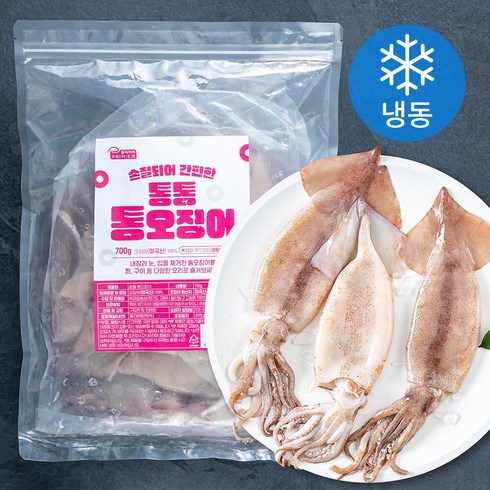 프리미어 손질되어 간편한 통통 통오징어 (냉동), 700g, 1개