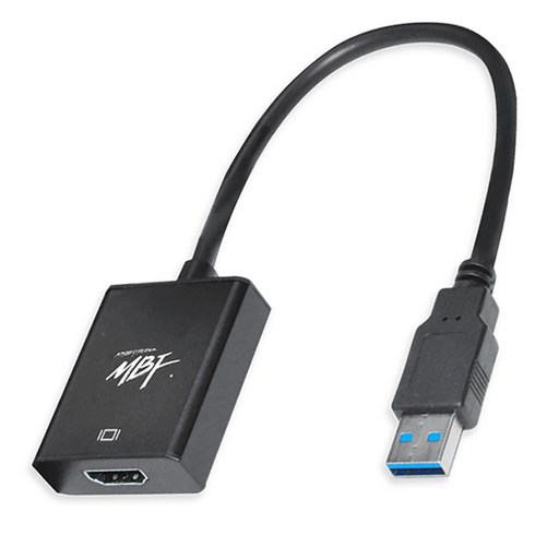 usbhdmi - 엠비에프 USB 3.0 to HDMI 컨버터, MBF-U3HD-BK