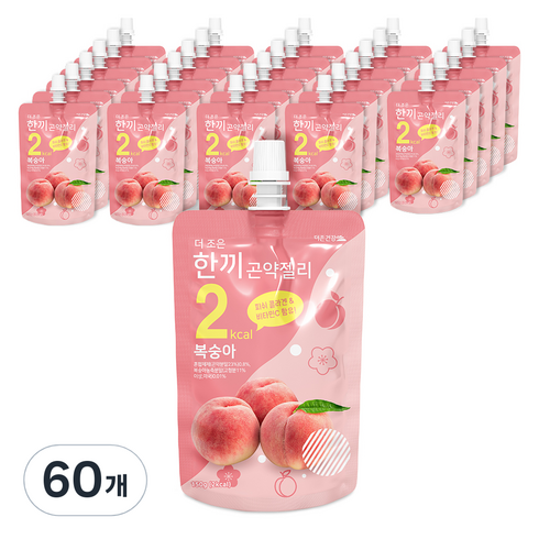 더조은 한끼곤약젤리 복숭아, 150ml, 60개