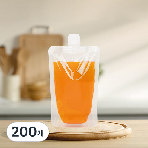 백퍼센트 - 더백퍼센트 투명 스파우트 파우치 200ml, 15mm, 50개입, 4세트