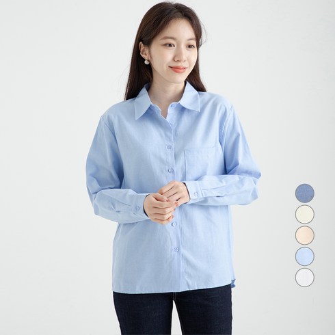 2023년 가성비 최고 여성긴팔셔츠 - 캐럿 여성 옥스퍼드 컴포트핏 셔츠