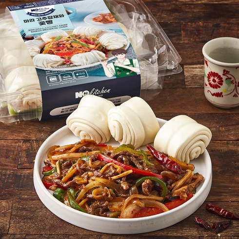 고추잡채 - 노키친 마라 고추잡채와 꽃빵 밀키트, 601g, 1개