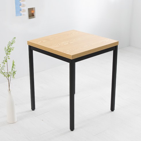 위드퍼니처 네추럴S 2인 테이블 600 x 600 mm, 네추럴