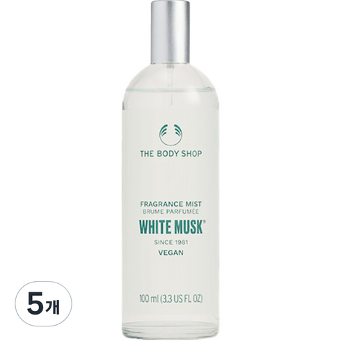 더바디샵 화이트 머스크 후레그런스 바디 미스트, 5개, 100ml
