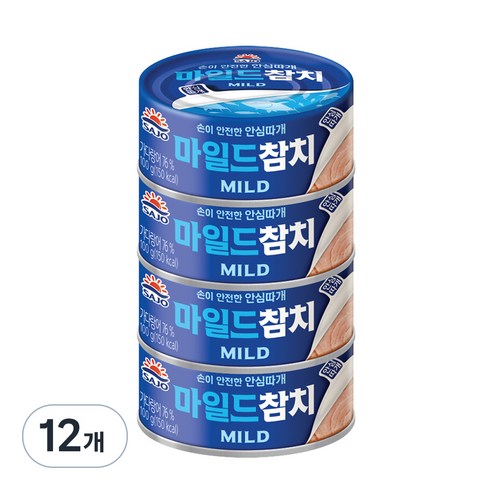 사조 마일드 참치, 100g, 12개