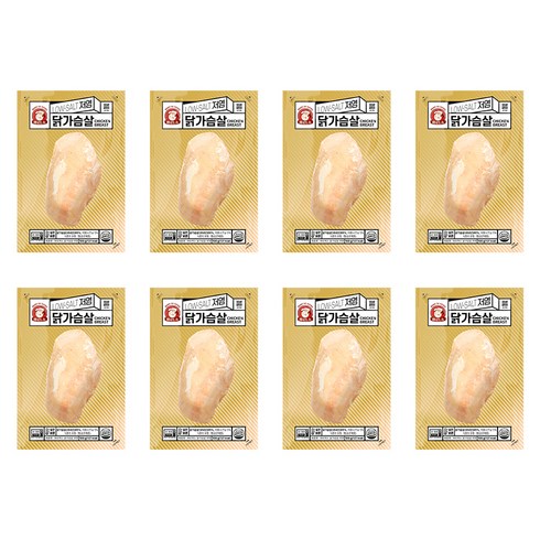 바로드숑 저염 실온보관 닭가슴살, 100g, 8개