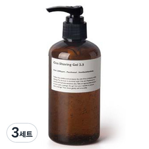 레이지소사이어티 시카 쉐이빙젤 2.3 + 펌프, 250ml, 3세트