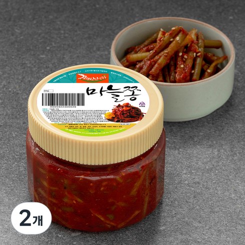 마늘쫑무침 - 강경신안 마늘쫑무침, 500g, 2개