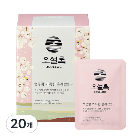 오설록 벚꽃향 가득한 올레 과실차, 1.8g, 2개, 10개입
