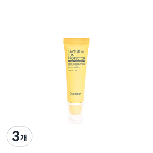 닥터헤디슨 내추럴 썬 프로텍터 SPF50+ PA+++, 50ml, 3개