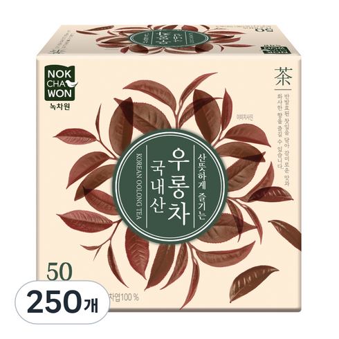 녹차원 국내산 우롱차, 1.2g, 50개입, 5개