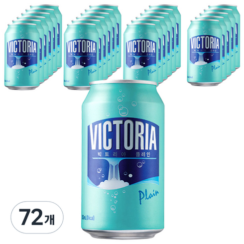 웅진빅토리아 탄산수 플레인, 350ml, 72개