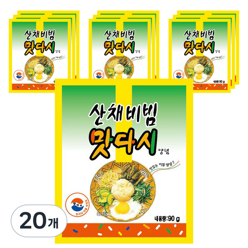 동방푸드 산채비빔 맛다시 양념, 90g, 20개