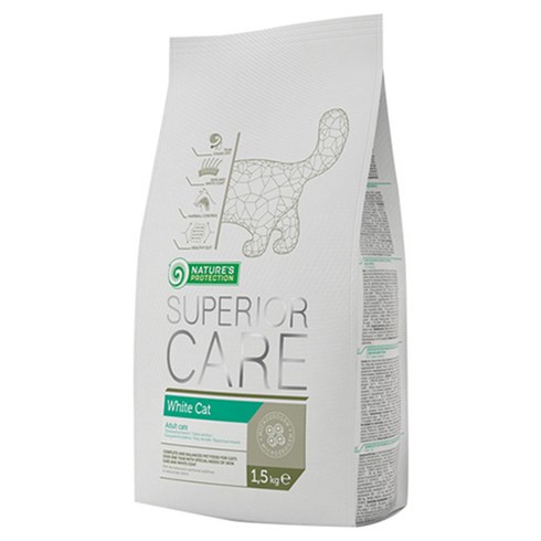 네이쳐스 프로텍션 화이트 캣 건식사료, 1.5kg, 1개