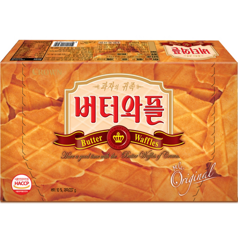 크라운제과 버터와플, 237g, 1개