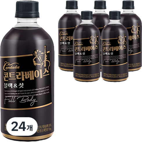 롯데칠성음료(주) 칸타타 콘트라베이스 블랙앤샷, 500ml, 24개