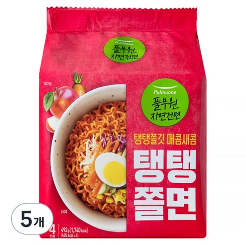 풀무원 탱탱쫄면, 123g, 20개