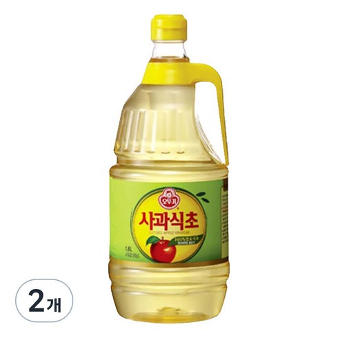 사과식초 - 오뚜기 사과식초, 1.8L, 2개