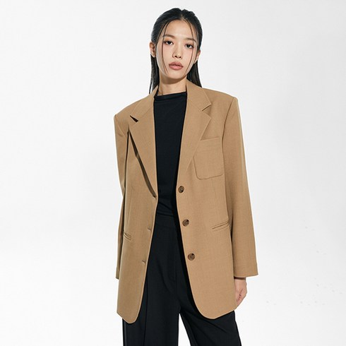 미쏘자켓 - 미쏘 여성용 오버핏 테일러드 자켓