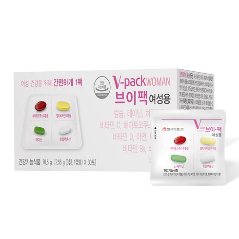 안국약품 브이 팩 여성용 30p, 1개, 76.5g