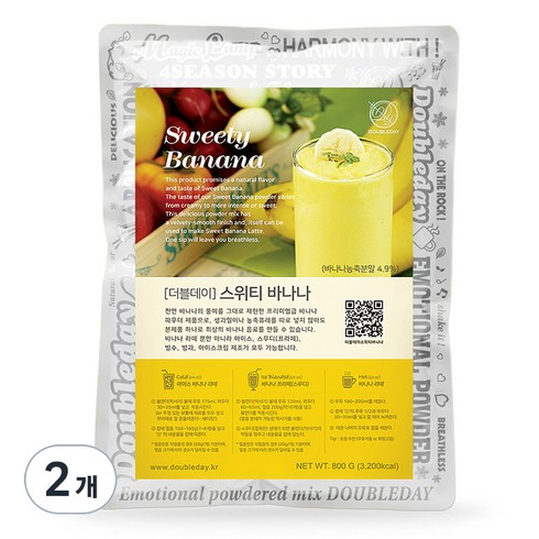 더블데이 스위티바나나 파우더, 800g, 1개입, 2개