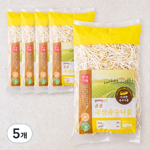 곰곰 국산 숙주나물, 500g, 5개