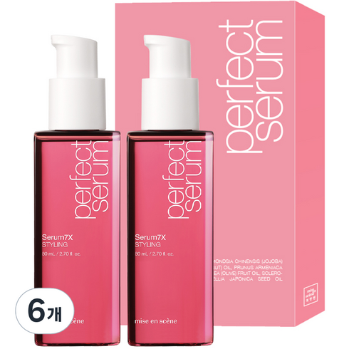 미쟝센 퍼펙트 스타일링 헤어 세럼 7X 2p, 160ml, 6개