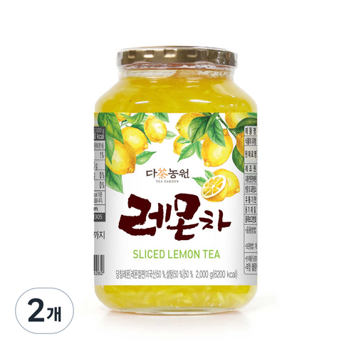 레몬청 - 다농원 레몬차, 2kg, 1개입, 2개