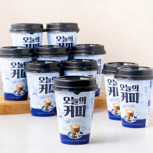 빙그레 오늘의 커피 바닐라라떼, 250ml, 10개