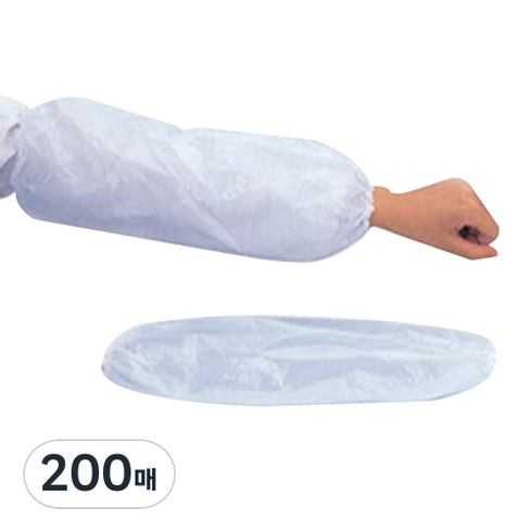 투명팔토시 - 베스트라이프 일회용 비닐 위생 팔토시, 200매