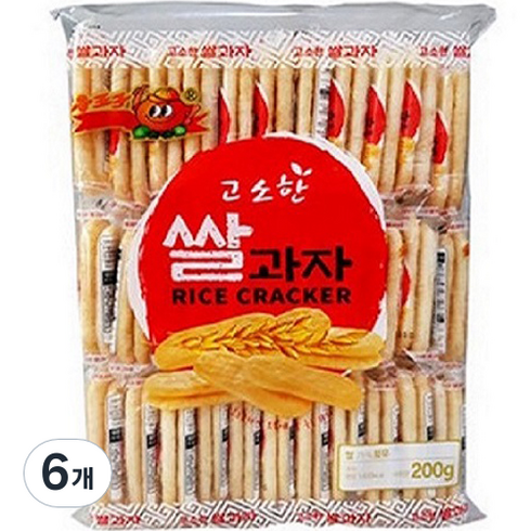 독도쌀과자 - 고소한 쌀과자, 200g, 6개