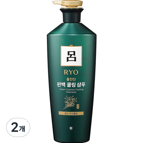 려 홍진단 편백 쿨링 샴푸, 820ml, 2개