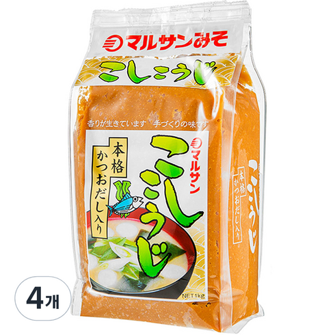 고시고우지 미소 조미된장 1kg, 4개