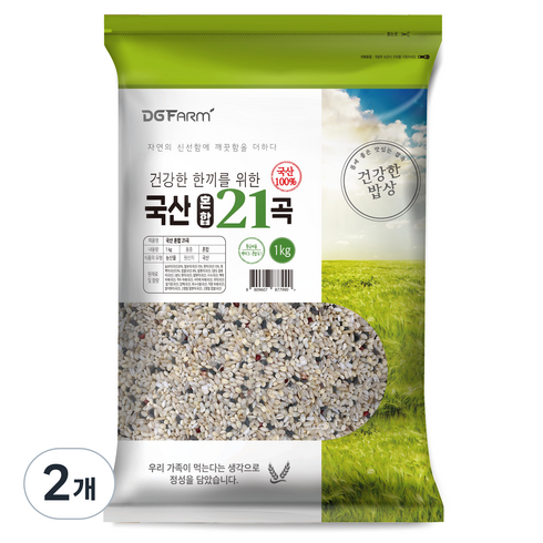 국산 혼합 21곡, 1kg, 2개