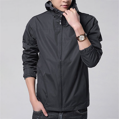 2023년 가성비 최고 바람막이추천 - 위즈아이 남성용 방수 후드 바람막이 점퍼 WI080J