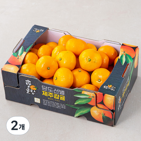 귤탐 당도선별 11brix 감귤 로열과, 2kg(로열과), 2개